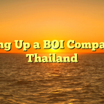 Setting Up a BOI Company in Thailand